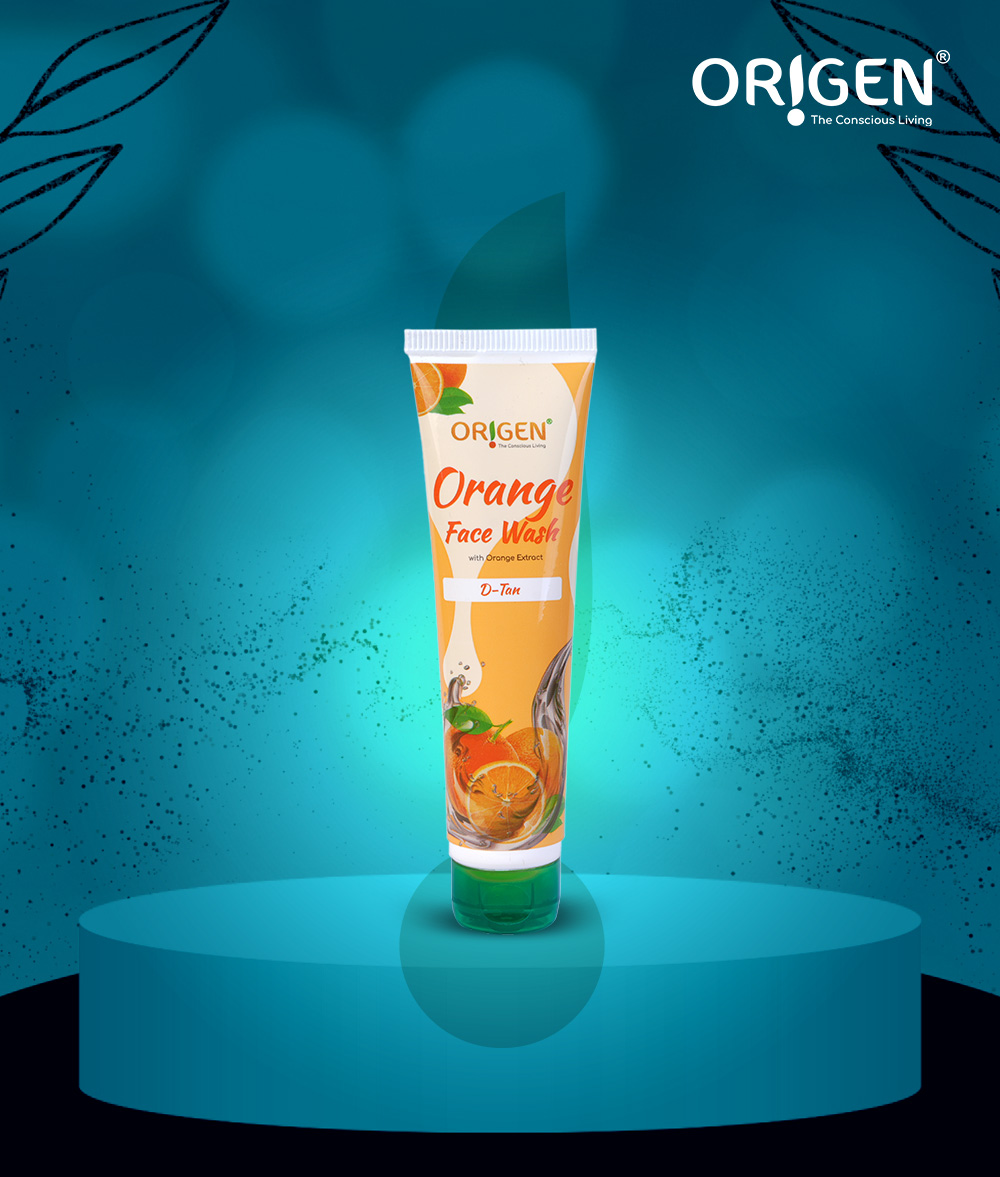 Origen Orange Face Wash | Removes Suntan & Fights Free Radicals | For Normal & Oily Skin (80ml)