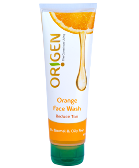 Origen Orange Face Wash | Removes Suntan & Fights Free Radicals | For Normal & Oily Skin (80ml)