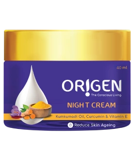 Origen Night Cream | Reduces skin ageing and blemishes | Keep your skin hydrated and nourished (40 ml)