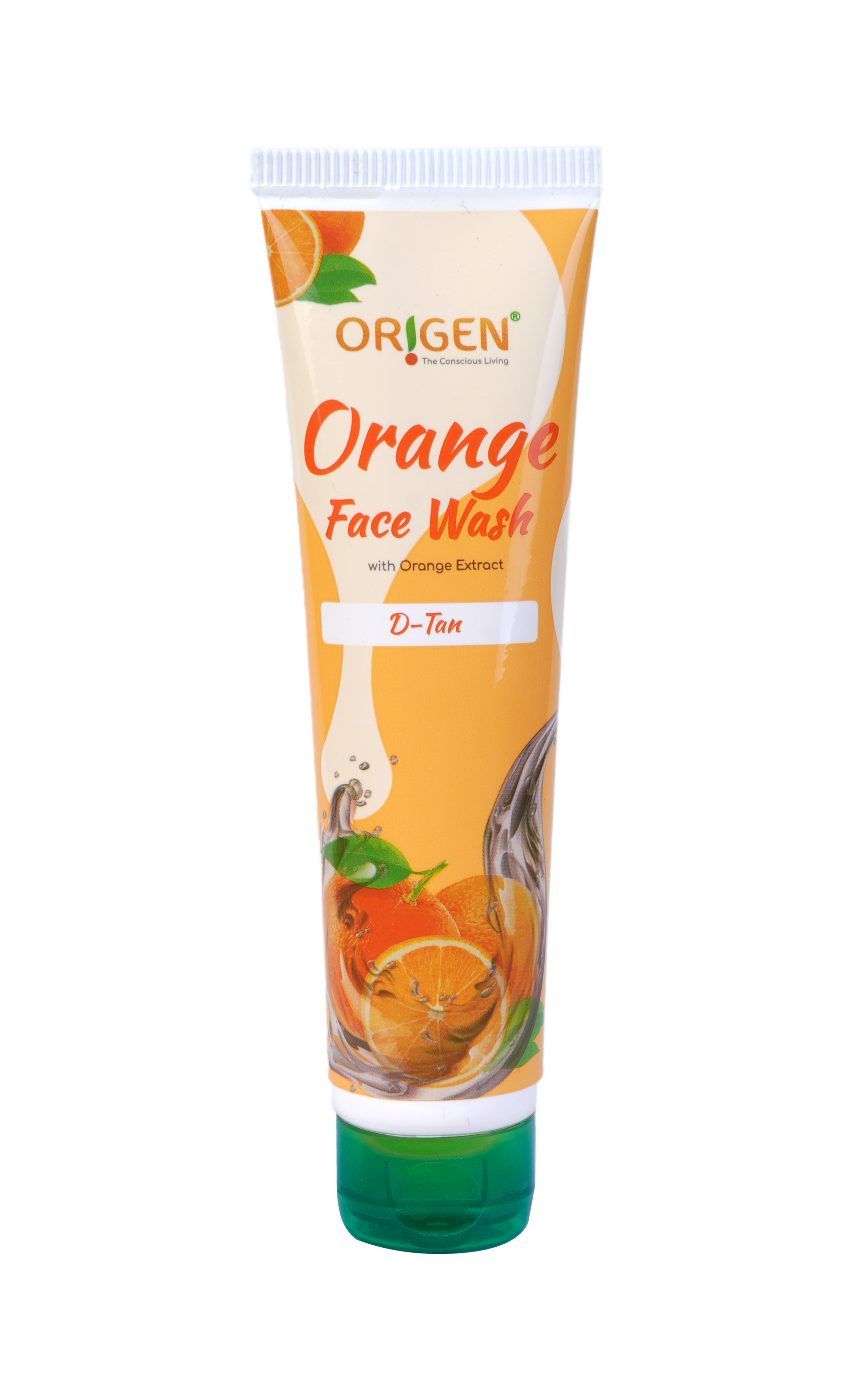 Origen Orange Face Wash | Removes Suntan & Fights Free Radicals | For Normal & Oily Skin (80ml)