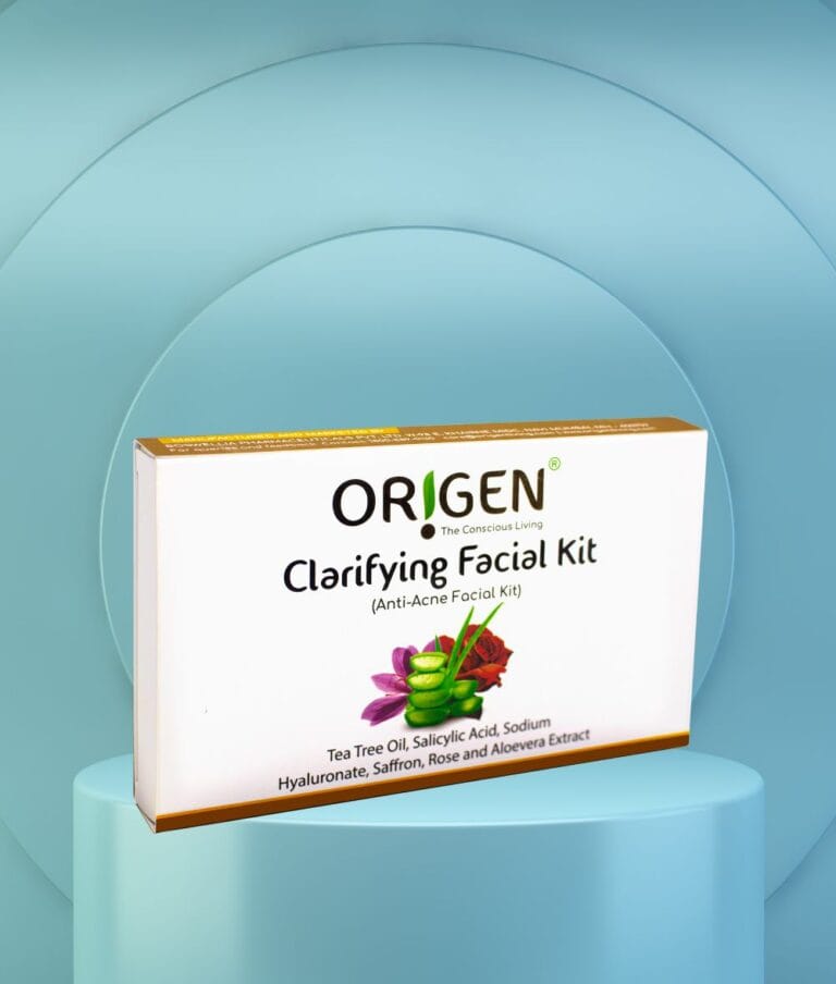 Clarifying Facial Kit With Tea Tree Oil, Salicylic Acid, Sodium Hyaluronate, Saffron, Rose & Aloevera Extract