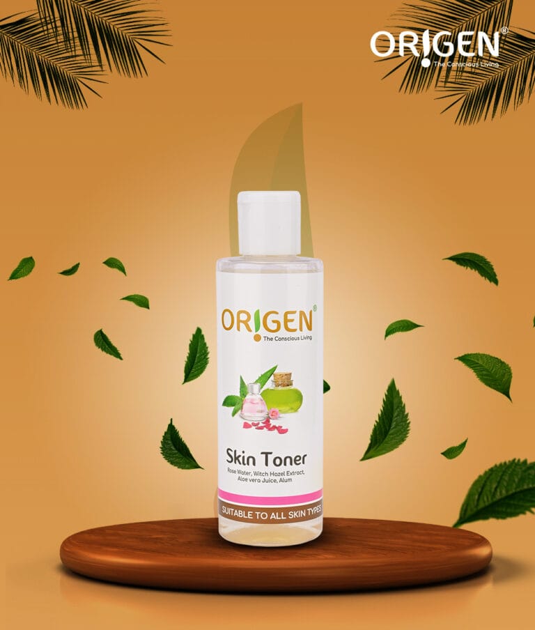 Skin Toner With Alum, Rose water ,Witch Hazel Extract & Aloe Vera Juice For Skin Brightening & Moisturizing