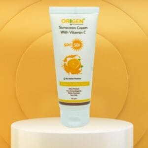 Sunscreen with SPF 50+ with Vitamin C