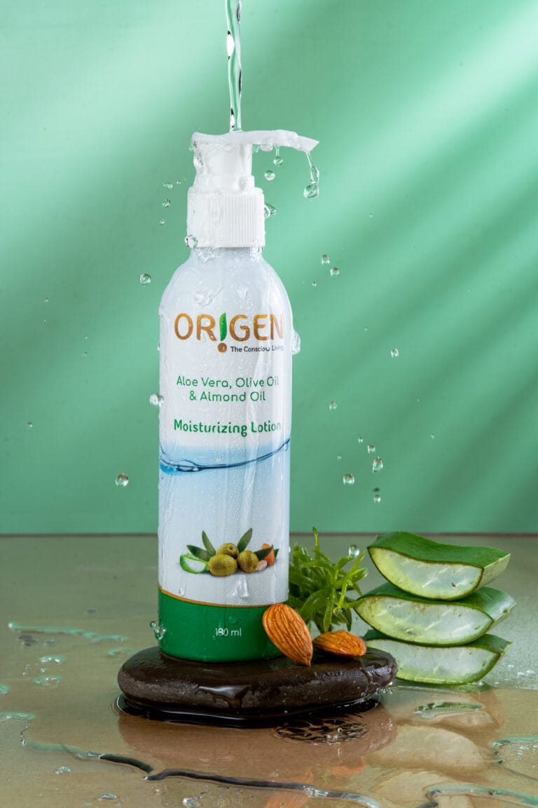 Skin Rejuvenating Moisturizing Lotion with Aloe Vera, Olive Oil, Almond Oil